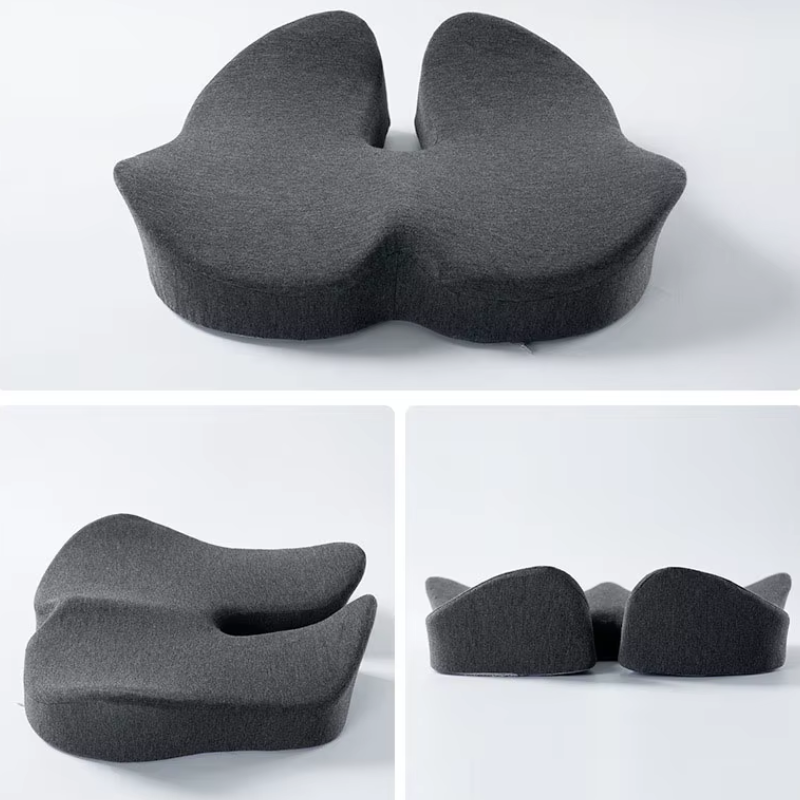 Detail ortopedického podsedáka – pamäťová pena a výrez